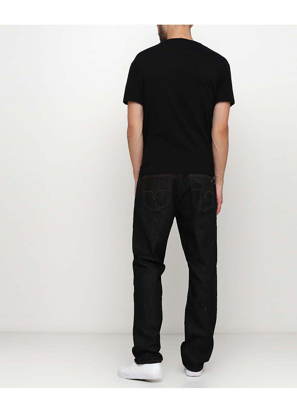 Черные регюлар фит джинсы PC-12-001 Pierre Cardin