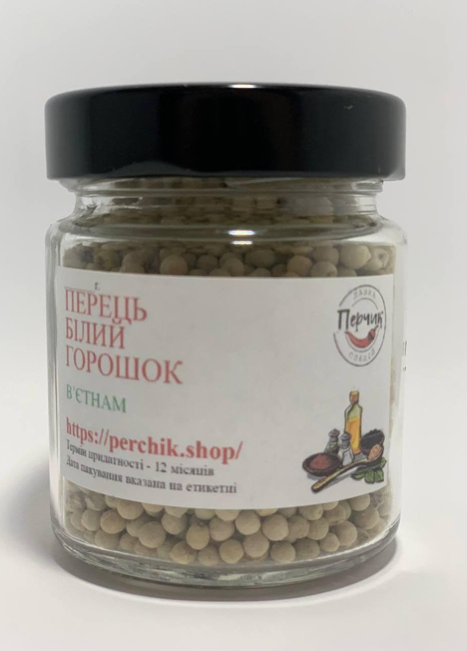 Перец белый горошек в стеклянной банке 110 грамм No Brand (271123925)
