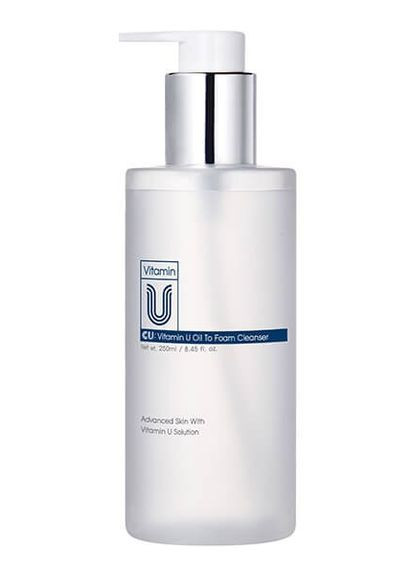 Очищувальна гідрофільна олія-пінка 2 в 1 CU Skin Vitamin U Oil To Foam Cleanser, 250мл CUSKIN (271400007)