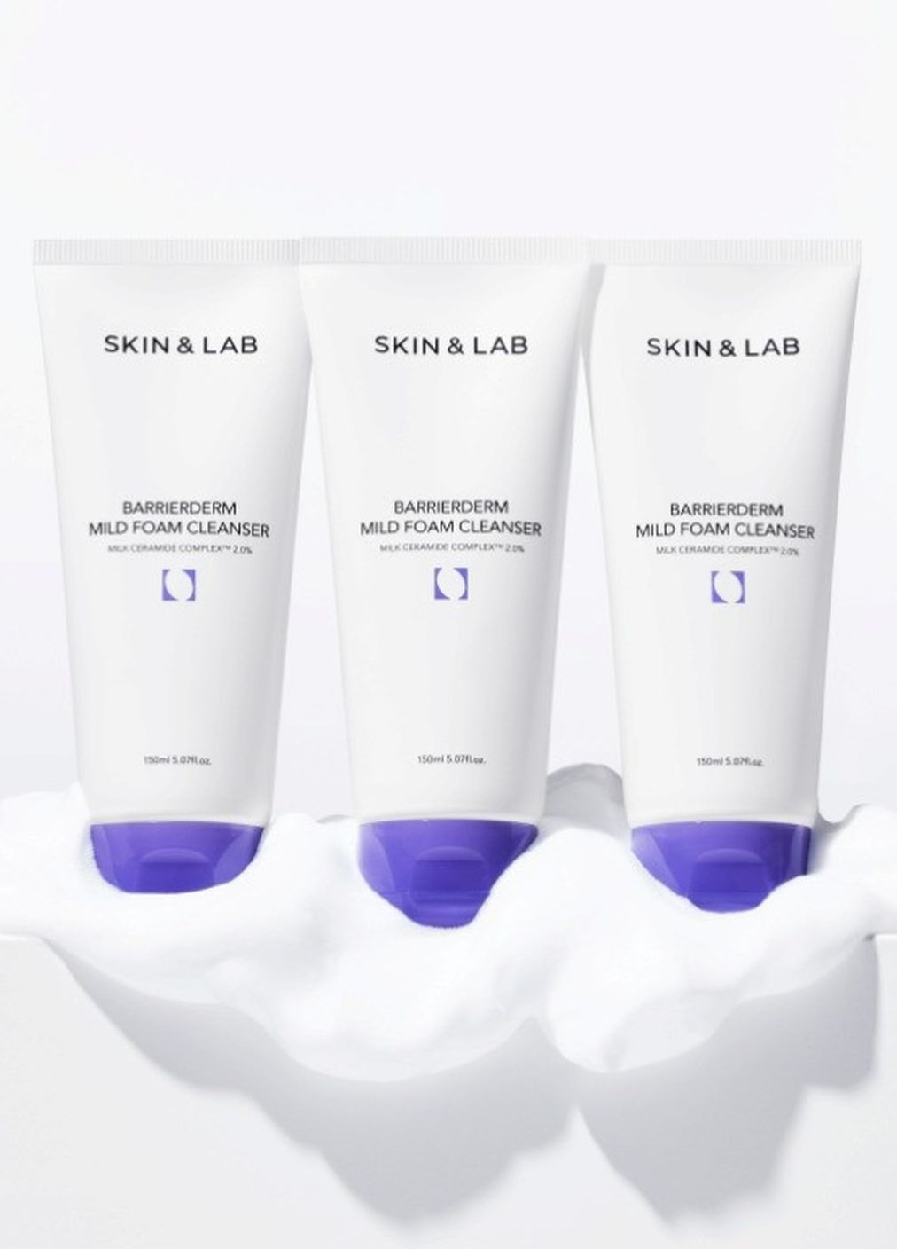 Мягкая пенка для очищения кожи Barrierderm Mild Foam Cleanser 150 ml SKIN&LAB (271399950)