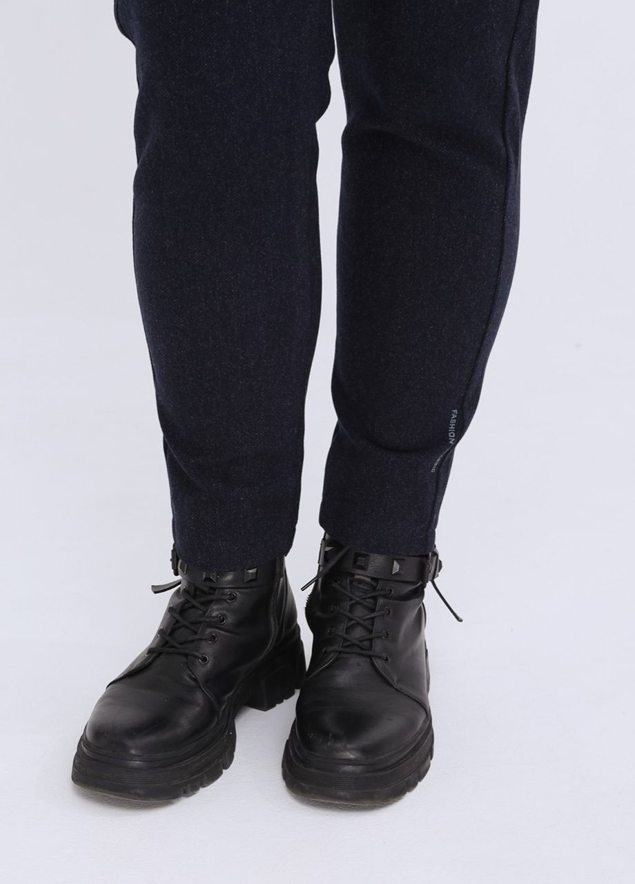 Темно-синие повседневный зимние классические брюки CARMITO