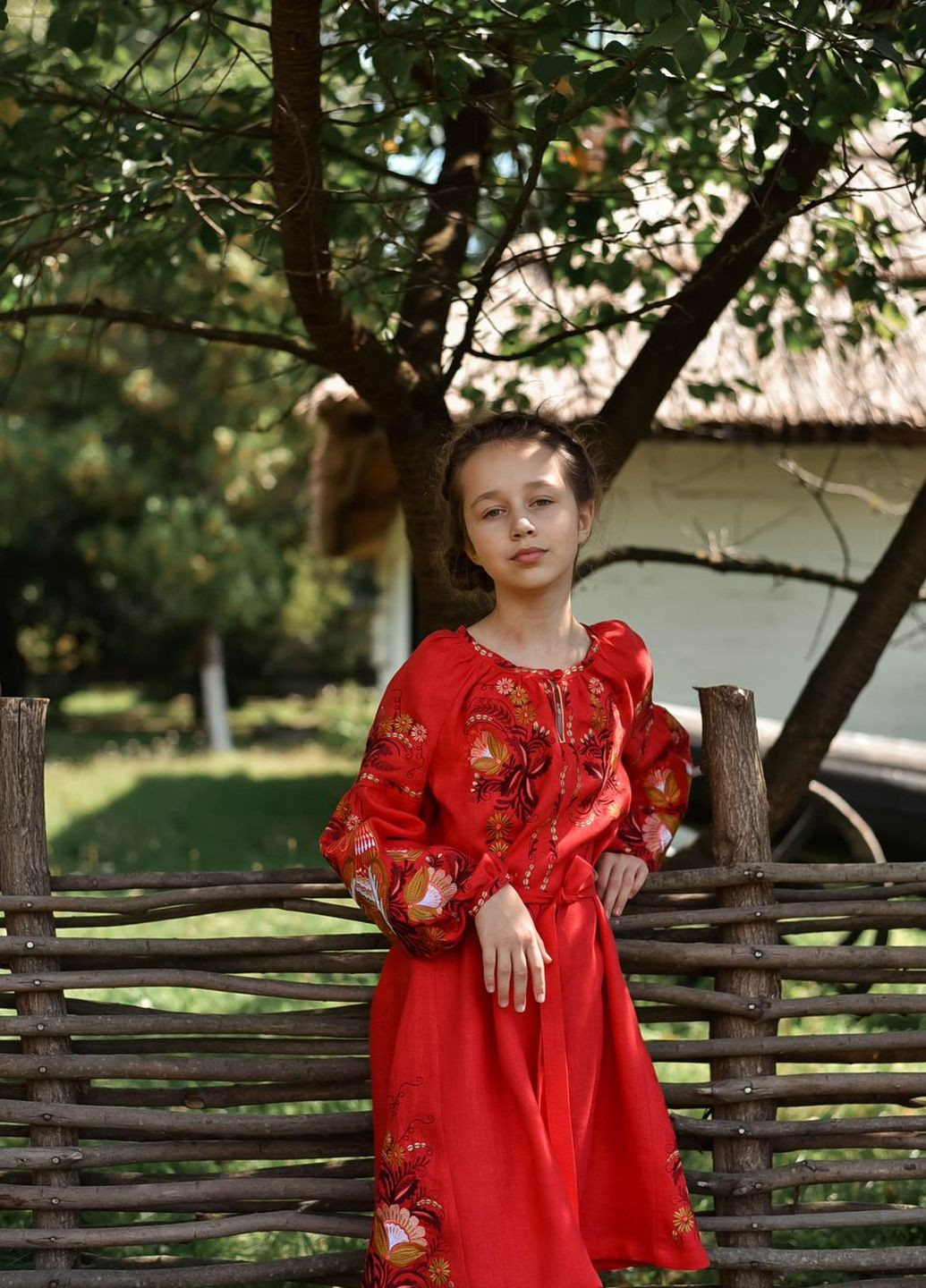 Червона вишите плаття для дівчинки Vyshyvanka (271135332)