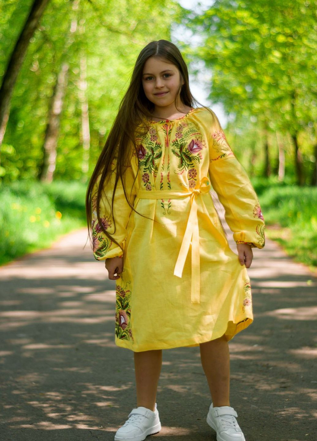 Жовта вишите плаття для дівчинки Vyshyvanka (271135311)