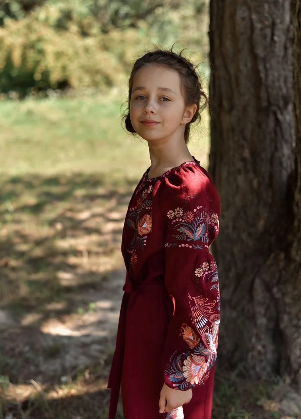 Бордова вишите плаття для дівчинки Vyshyvanka (271135333)
