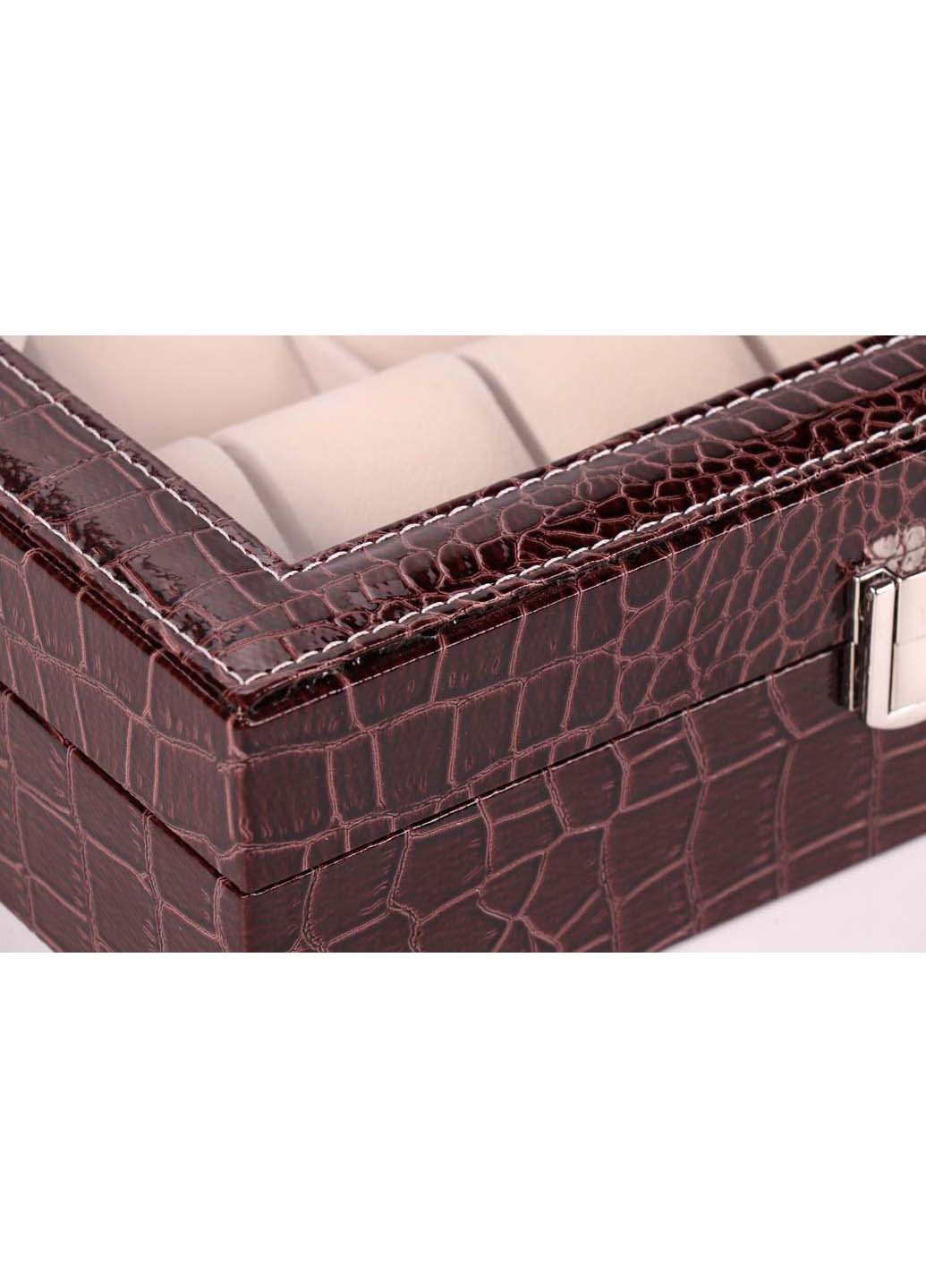 Шкатулка для зберігання годинників 10PU.CROC.BR 25.5х20х8 Craft (271395158)