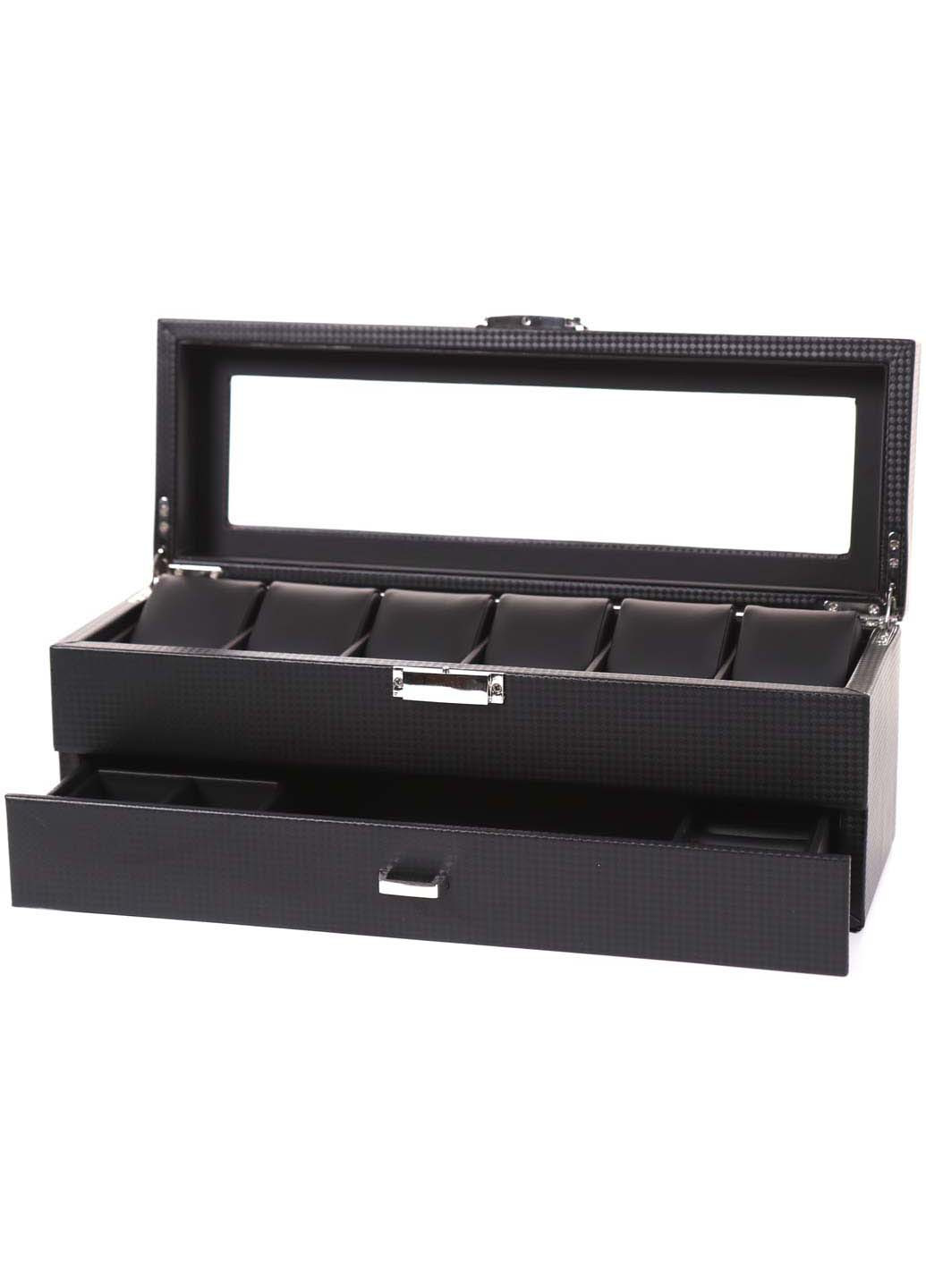 Шкатулка для зберігання годинників 6PU.FIB.JW.BL 34х12х13 Craft (271395167)