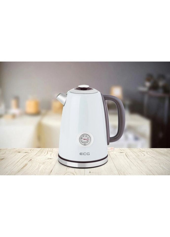Електрочайник RK-1700-Magnifica-Intenso 1.7 л білий ECG (271140132)