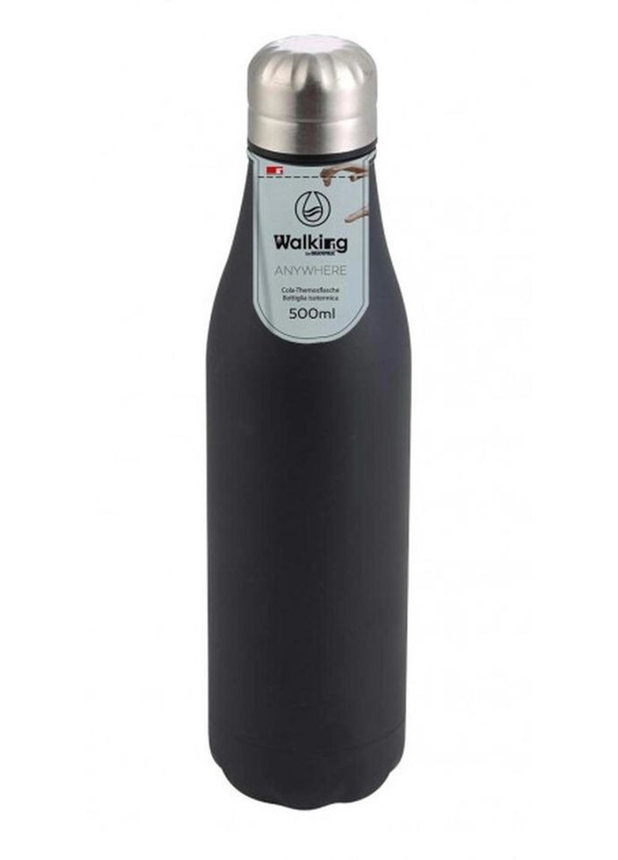 Термос-бутылка Walking anywhere BG-37560-MBK 500 мл черная Bergner (271140215)