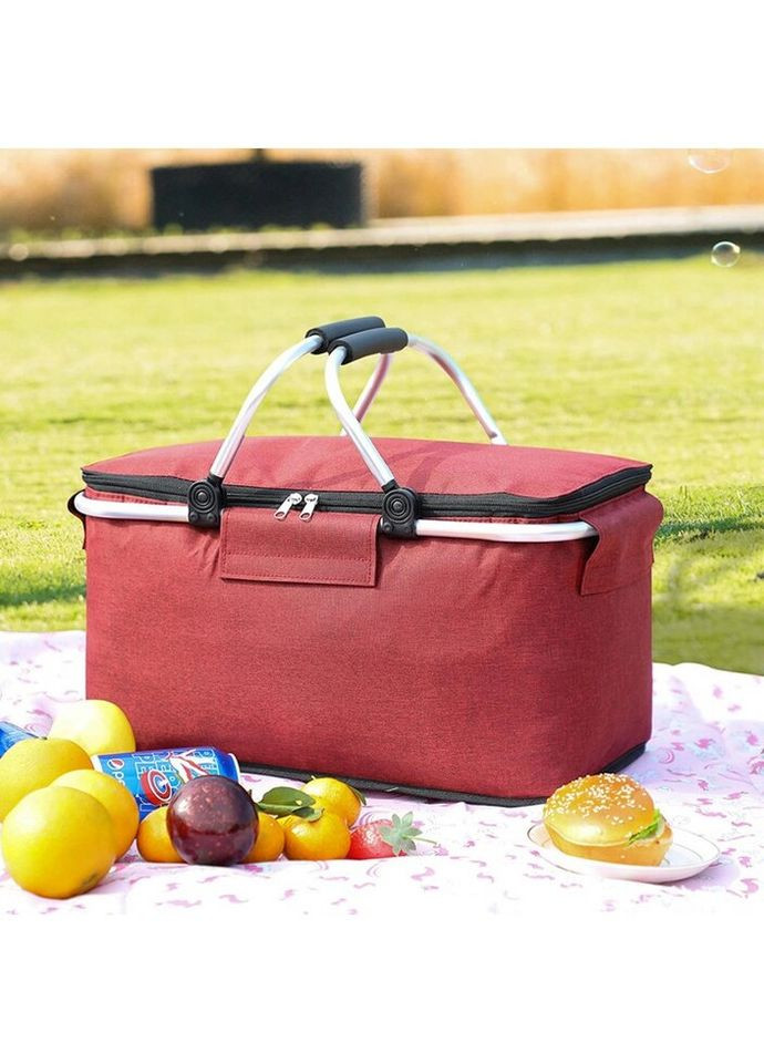 Термосумка 11304 20х23х40 см червона No Brand (271139429)