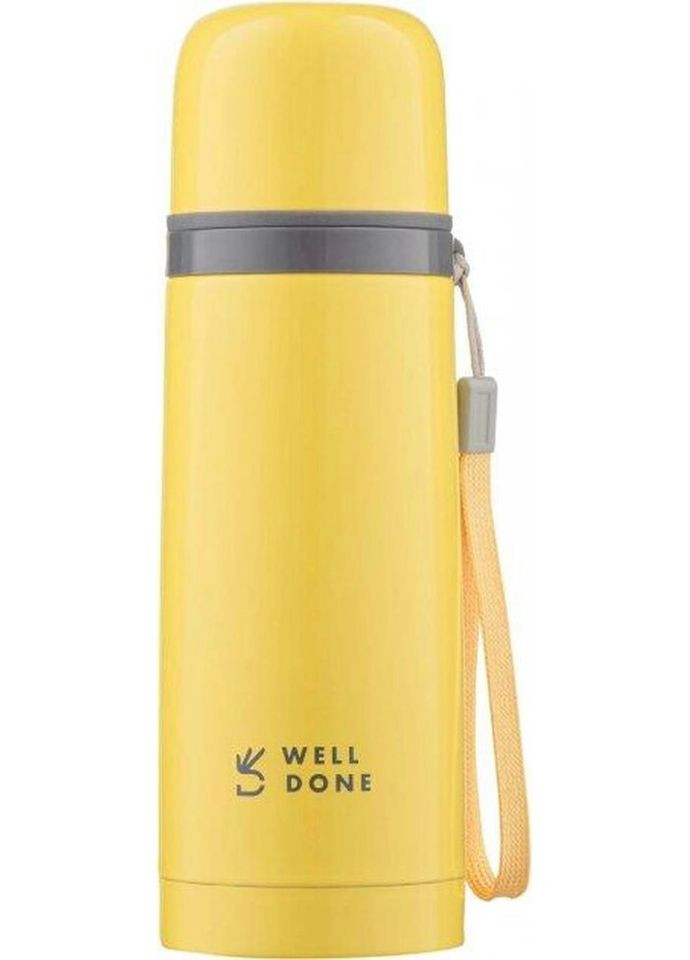 Термос питьевой Well Done WD-7153Y 0.35 л желтый No Brand (271139432)