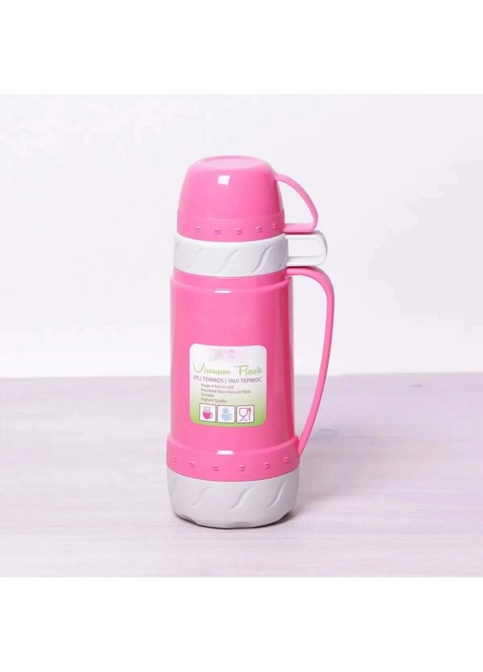 Термос питний з двома чашками FRU-268-Pink 600 мл рожевий Frico (271140152)