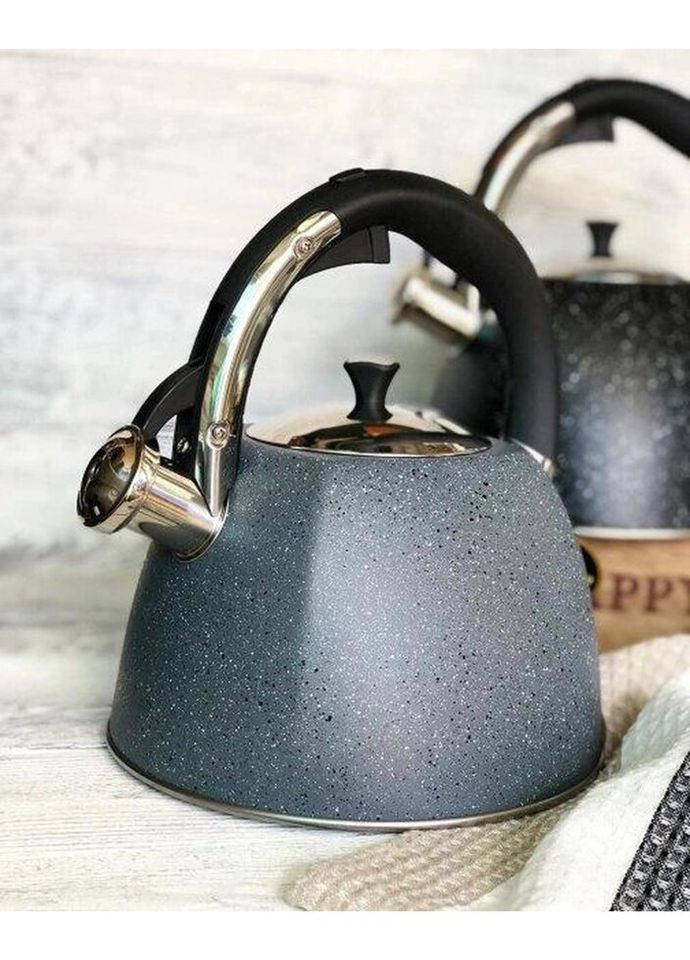 Чайник со свистком EB-1911-Grey 3 л серый Edenberg (271140062)