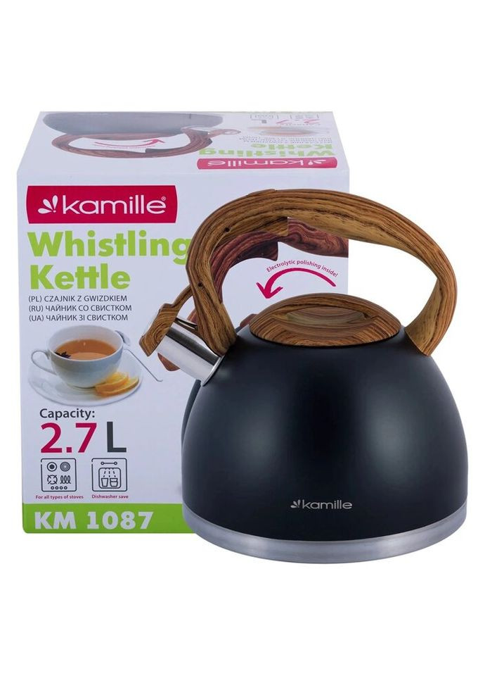 Чайник со свистком KM-1087 2.7 л Kamille (271139704)
