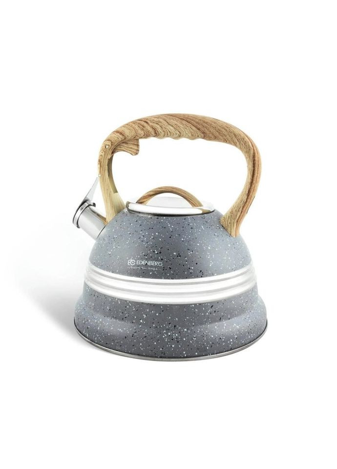 Чайник із свистком EB-8808-Grey 3 л сірий Edenberg (271140500)