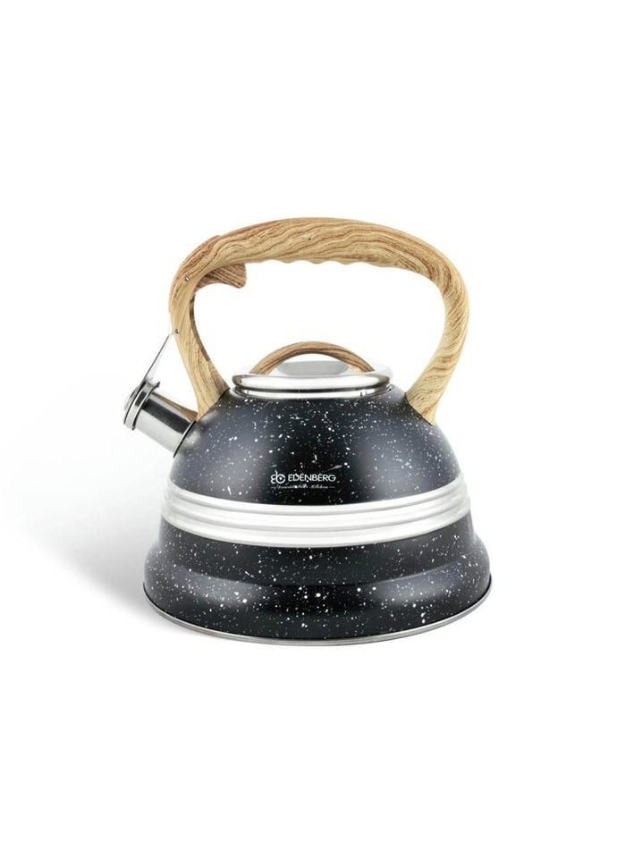 Чайник со свистком EB-8808-Black 3 л черный Edenberg (271140525)