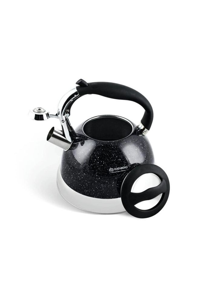 Чайник із свистком EB-1955-Black 3 л чорний Edenberg (271139992)