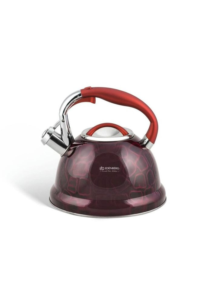 Чайник со свистком EB-1910-Red 3 л красный Edenberg (271140095)
