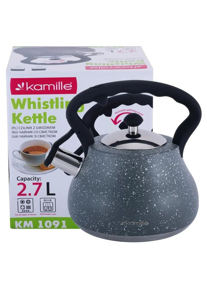 Чайник со свистком KM-1091 2.7 л Kamille (271139699)