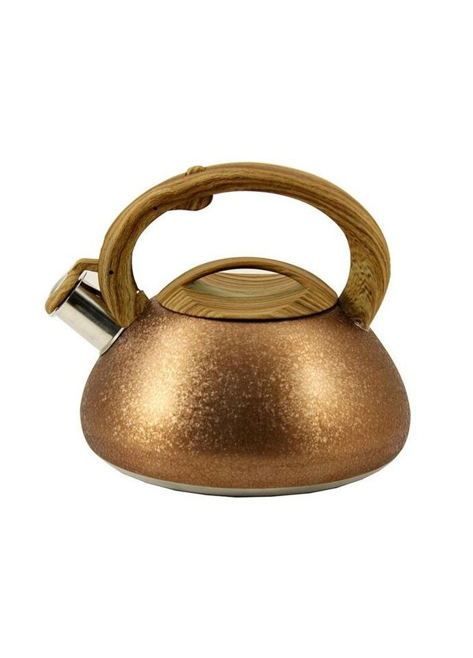 Чайник із свистком 3 л золотистий ZB-9-3 Zauberg (271140382)
