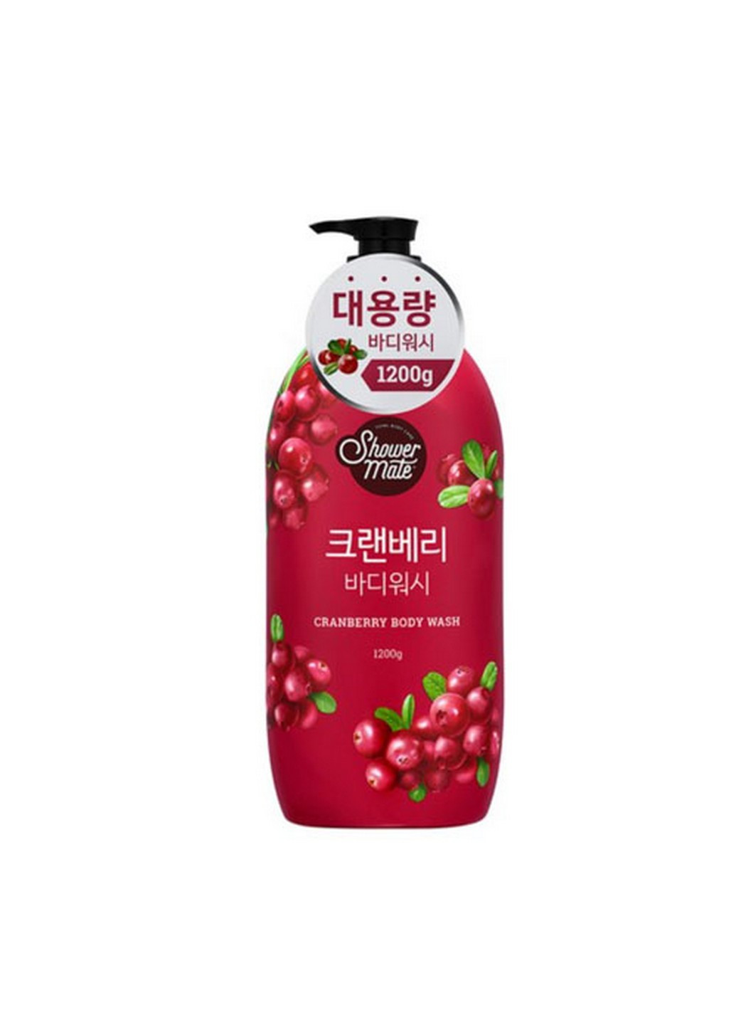 Гель для душу з ароматом журавлини Aekyung shower mate cranberry body wash, 1200мл KeraSys (271531316)