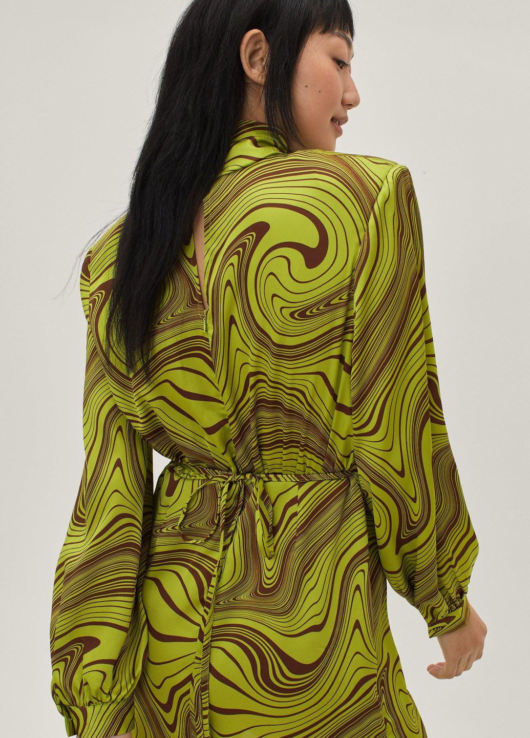 Салатовое платье Nasty Gal