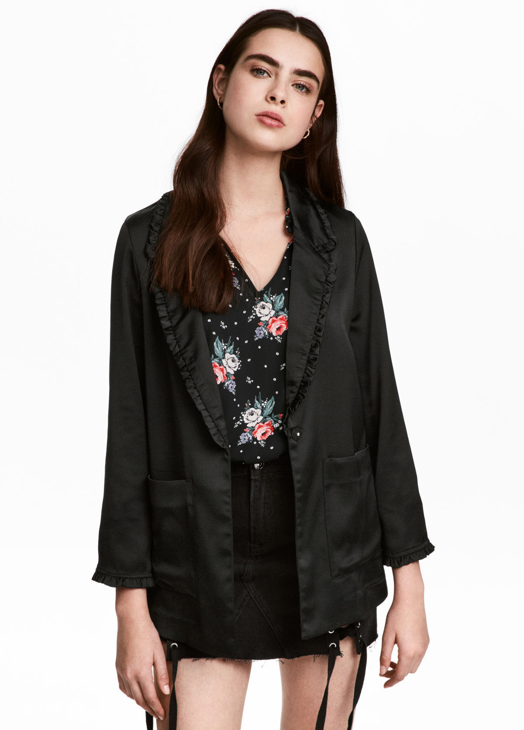 Черный кардиган H&M