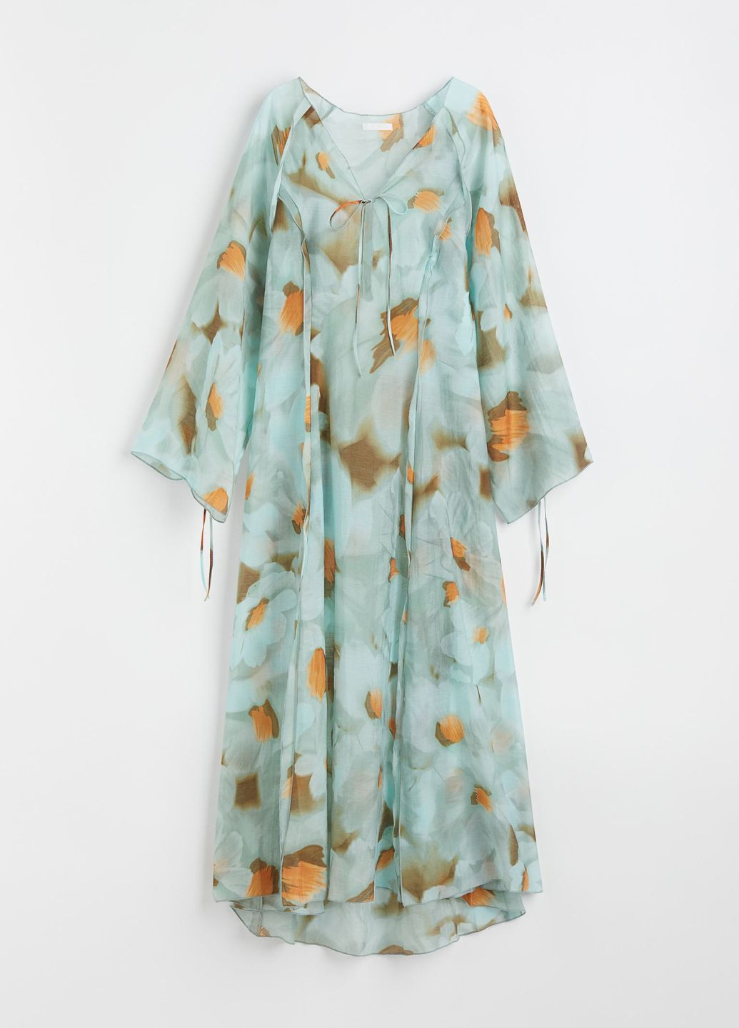 Комбинированное повседневный платье H&M с цветочным принтом