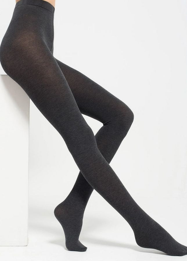 Хлопковые колготки без шортиков Legs 602 cotton 110d gray (271536440)