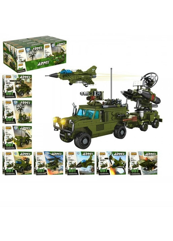 Конструктор Військовий транспорт KB-172 8 шт/уп Limo Toy (271537241)