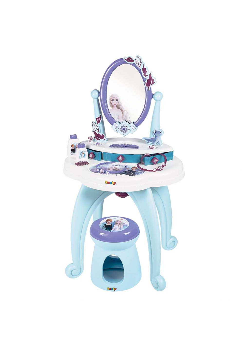 Дитячий столик із дзеркалом Frozen Salon зі стільчиком Smoby (271537677)