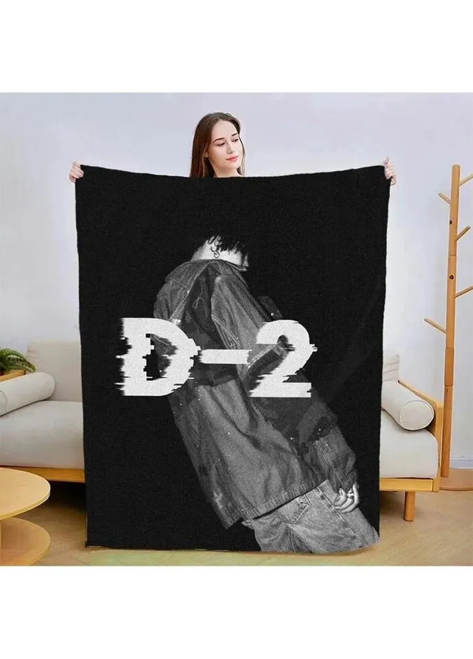 Плед 3D Yoongi BTS 2943_A 13374 160х200 см Fashion (271547402)