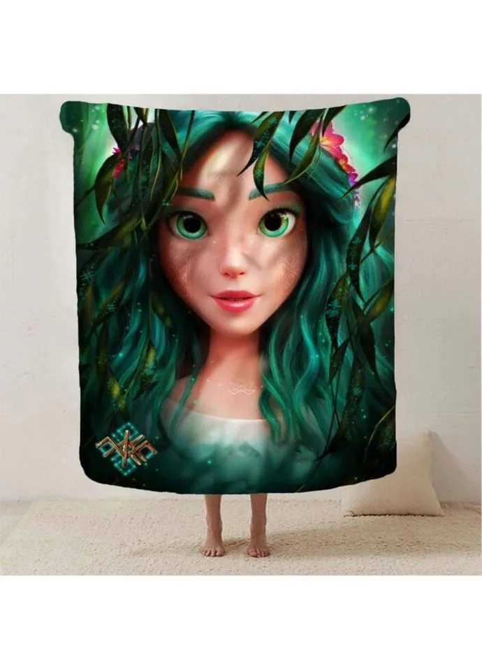 Плед 3D Лесная Мавка 2807_B 13017 135х160 см Fashion (271549426)