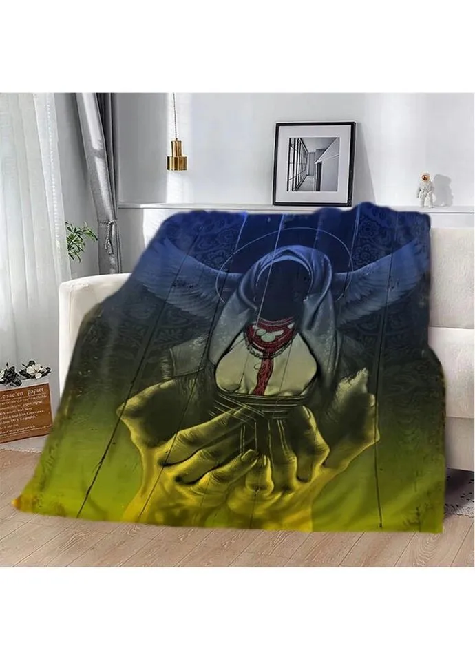 Плед патриотический 3D Защитница Родины 20222486_B 12364 135х160 см Fashion (271549548)