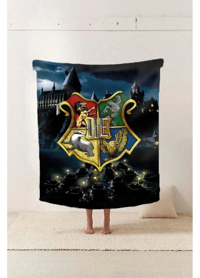 Плед 3D Замковый мир Гарри Поттера Магический плед с гербом 20222406_A 11618 160х200 см Fashion (271549514)