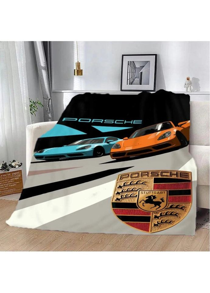 Плед 3D Porsche Дует 2594_A 12126 160х200 см Fashion (271548489)