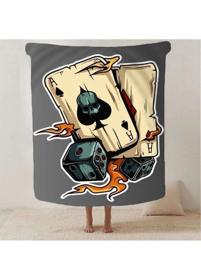 Плед 3D Азартные сердца 2776_A 12932 160х200 см Fashion (271547539)