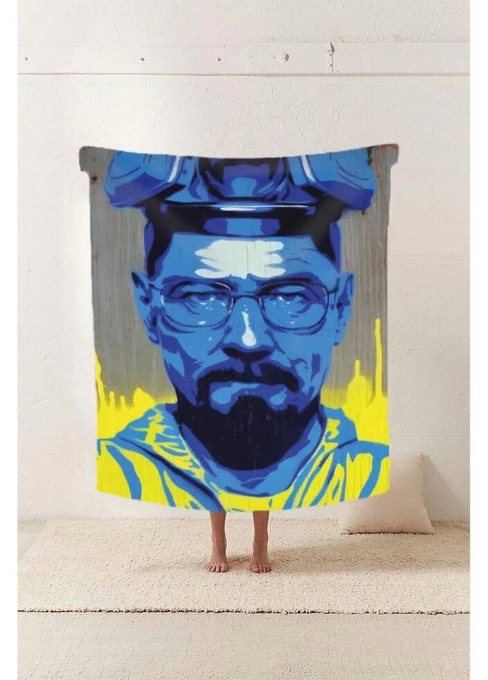 Плед патриотический 3D Теплая химия Плед с образами из сериала "Во все тяжкие" 20222409_B 11628 135х160 см Fashion (271544826)