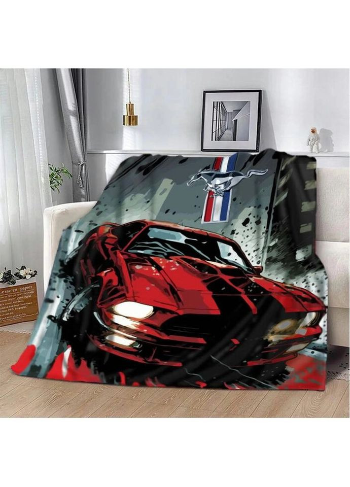 Плед 3D Ford Mustang 2598_B 12430 135х160 см Fashion (271549477)