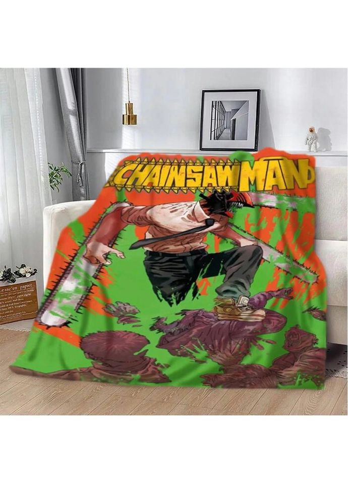 Плед 3D Людина бензопила 20222497_A 12396 160х200 см Fashion (271544578)