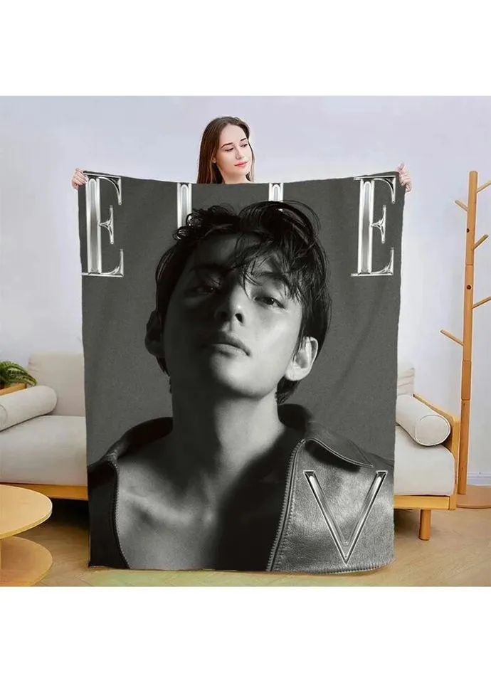 Плед 3D Kim Taehyung BTS №2 2941_B 13369 135х160 см Fashion (271545565)