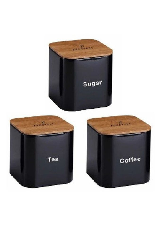 Набір банок для сипучих EB-144 1.5 л 3 предмети Edenberg (271548734)