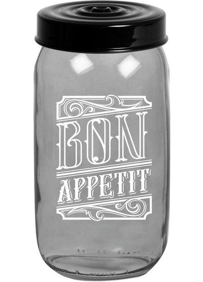 Банку для зберігання Transparent Grey 172541-146-6816192 1000 мл Herevin (271549004)