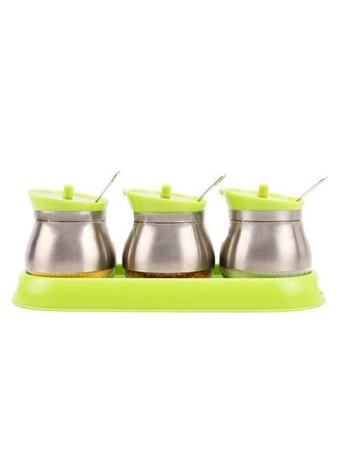 Набор банок для сыпучих FRU-127-Light-green 7 предметов салатовый Frico (271549361)