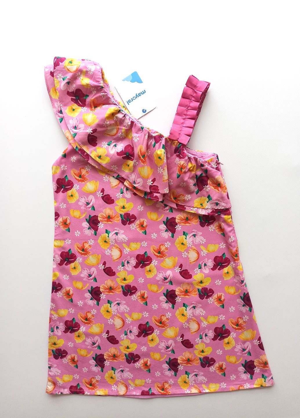 Розовое платье 56954-700 хлопок Mayoral (271690521)