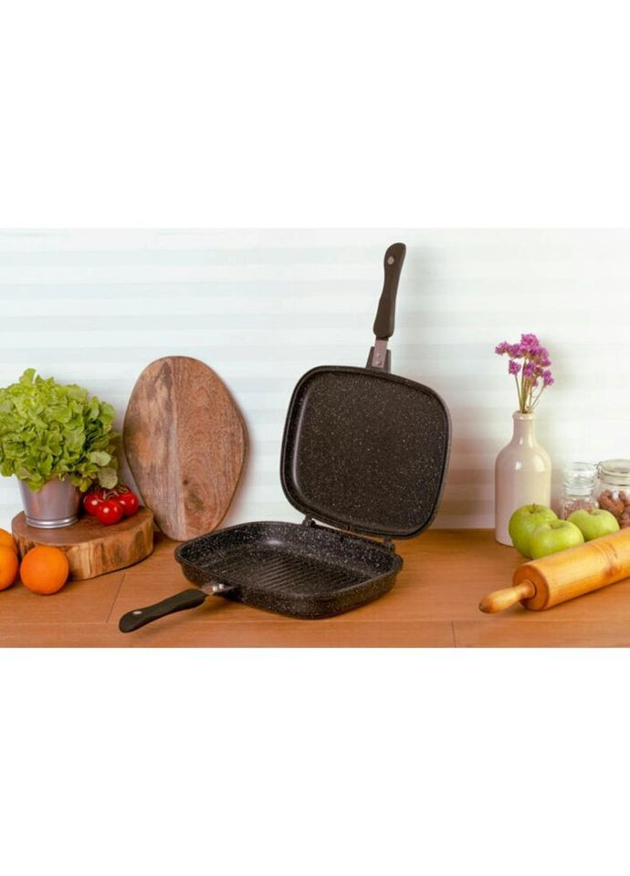 Сковорода гриль двостороння EB-8138 32х25 см Edenberg (271544942)