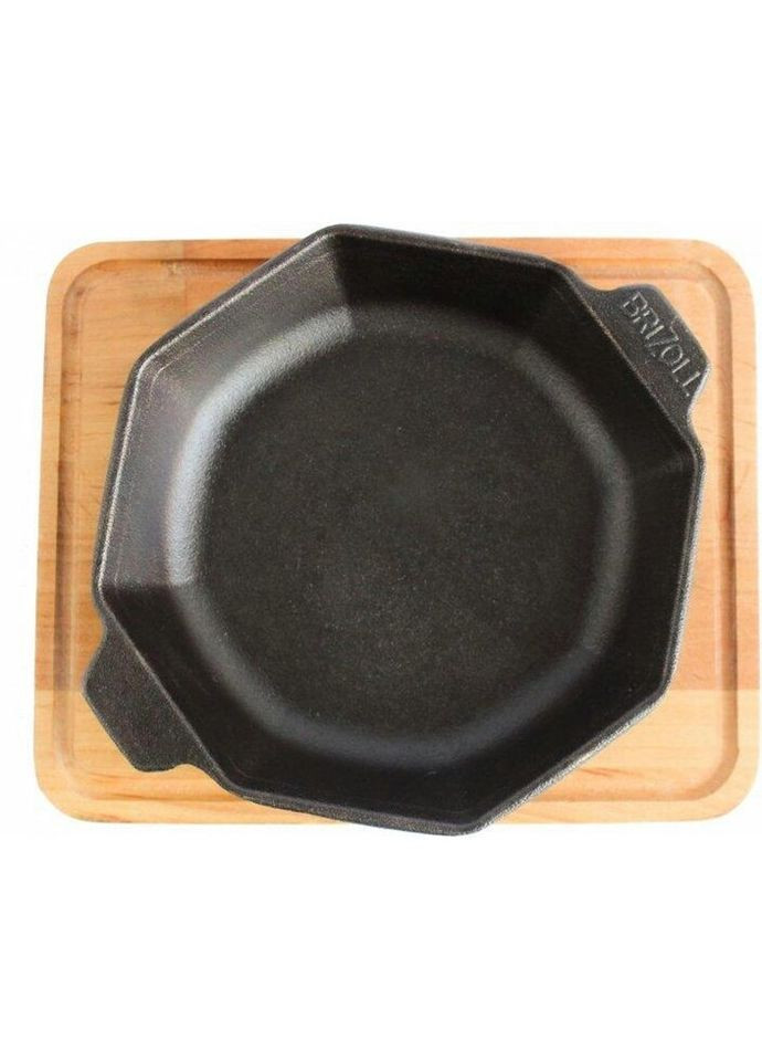 Сковорода чугунная с подставкой Horeca H8-1425-D 14 см Brizoll (271548217)