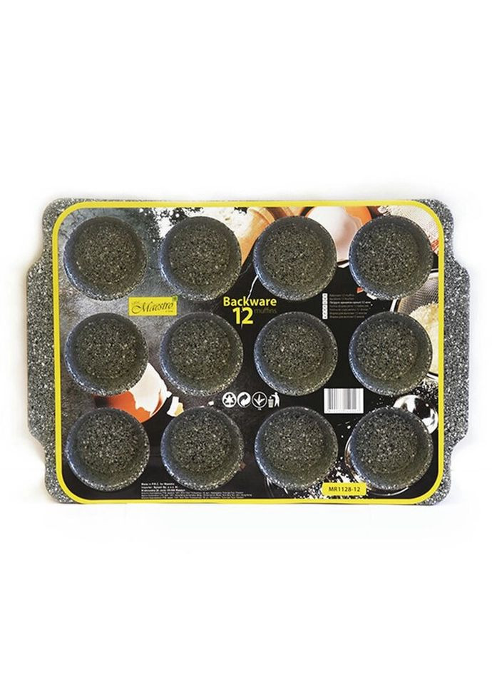 Форма для выпечки 12 кексов из углеродистой стали MR-1128-12 Maestro (271545059)