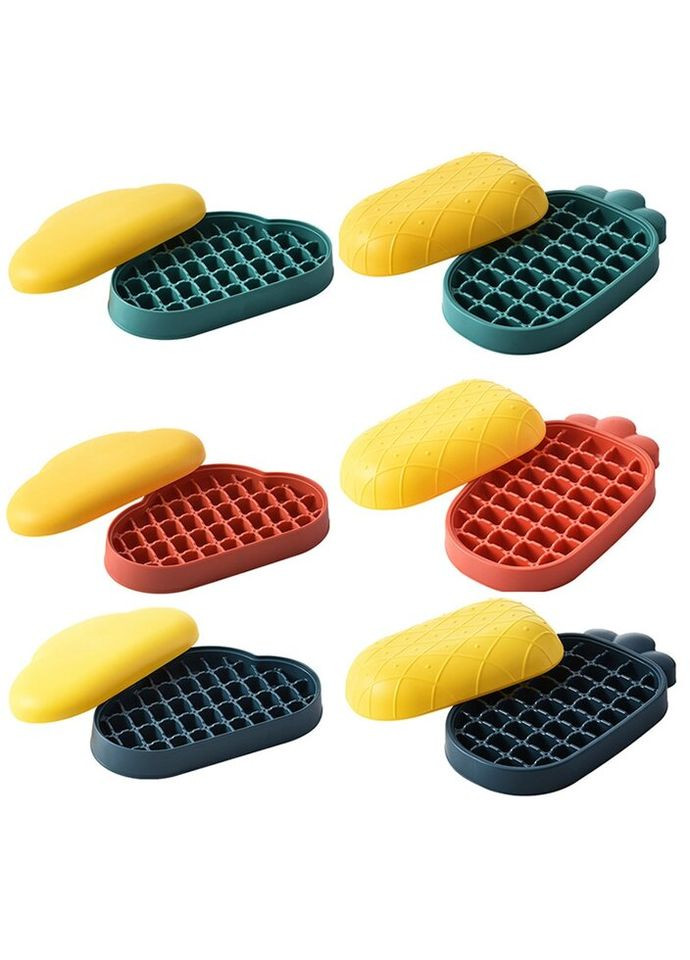 Форма для льоду пластикова Ананас 8243 зелена No Brand (271544173)