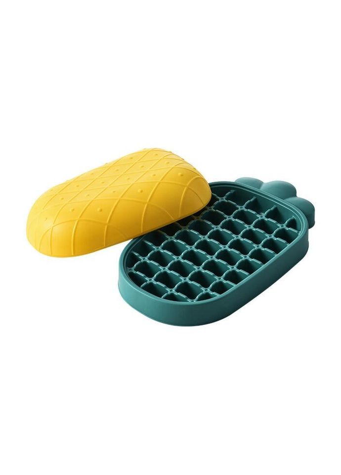 Форма для льоду пластикова Ананас 8243 зелена No Brand (271544173)