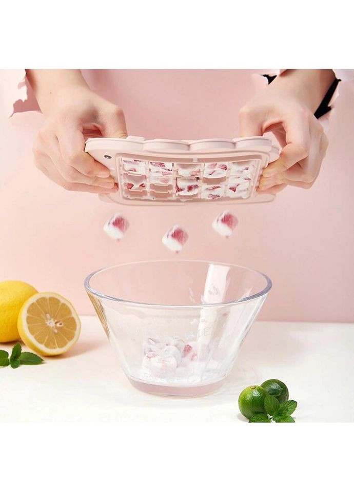 Форма для льоду пластикова Динозавр 8372 рожева No Brand (271547941)